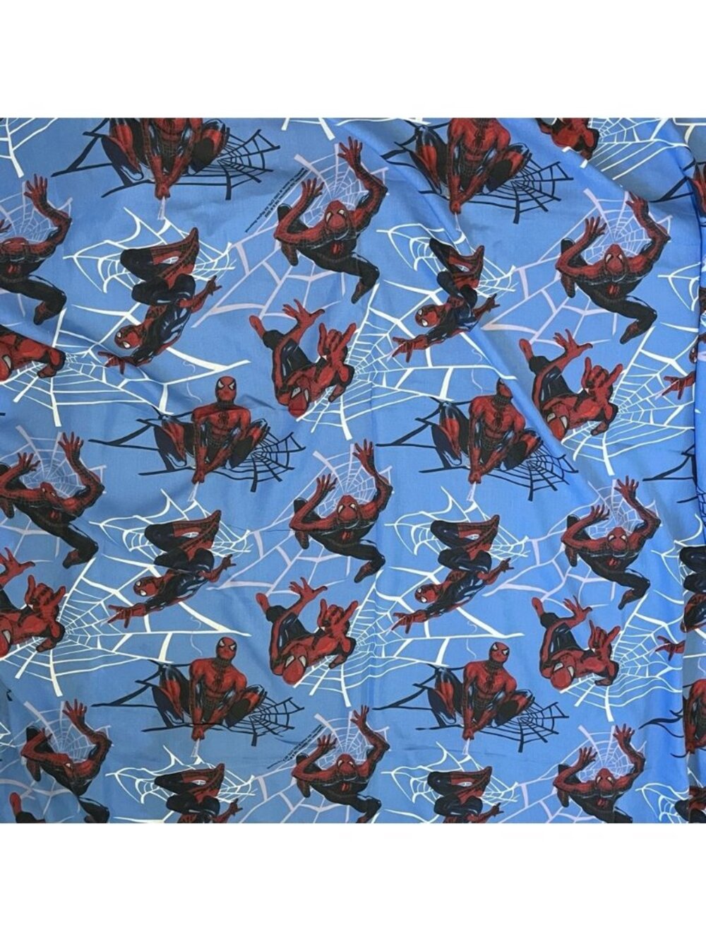 Vintage Twin Size Spider-Man Dan River Flat Sheet 2002 Spiderman Marvel Movie